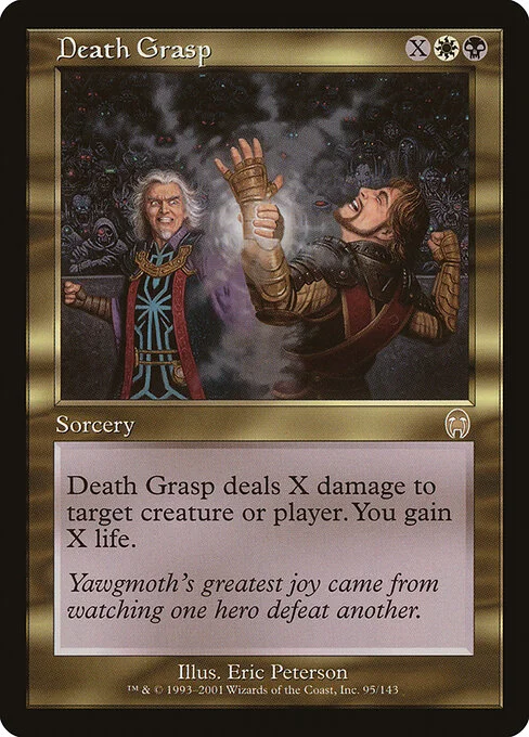 Death Grasp, carta Magic di tipo Sorcery illustrata da Eric Peterson