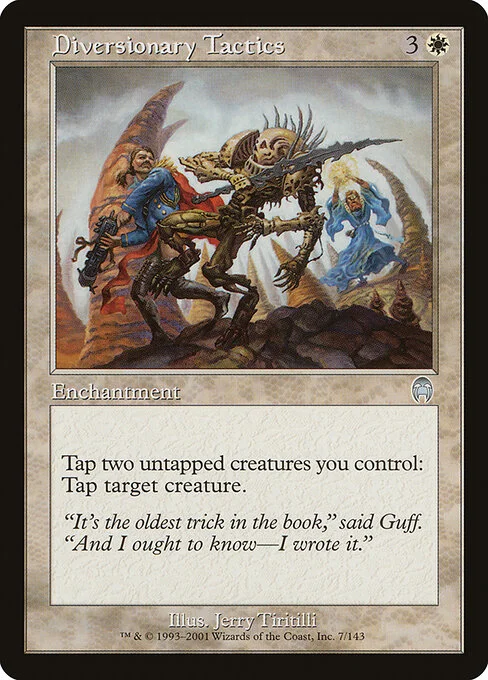Diversionary Tactics, carta Magic di tipo Enchantment illustrata da Jerry Tiritilli