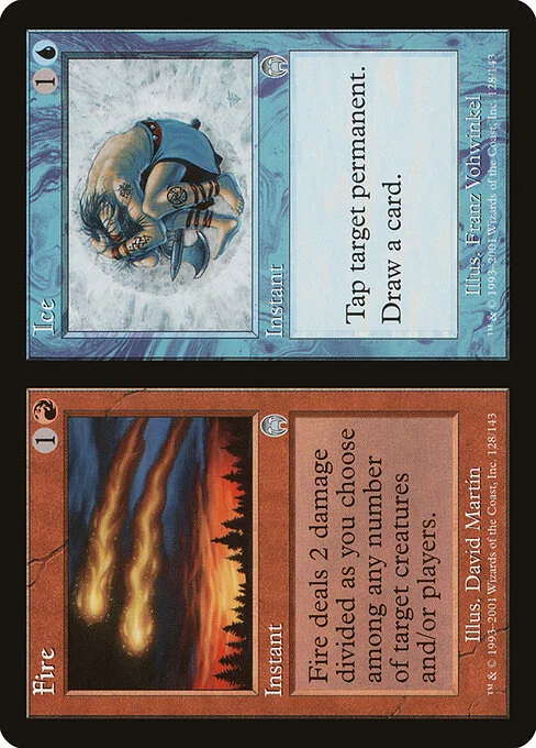 Fire // Ice, carta Magic di tipo Instant // Instant illustrata da David Martin & Franz Vohwinkel