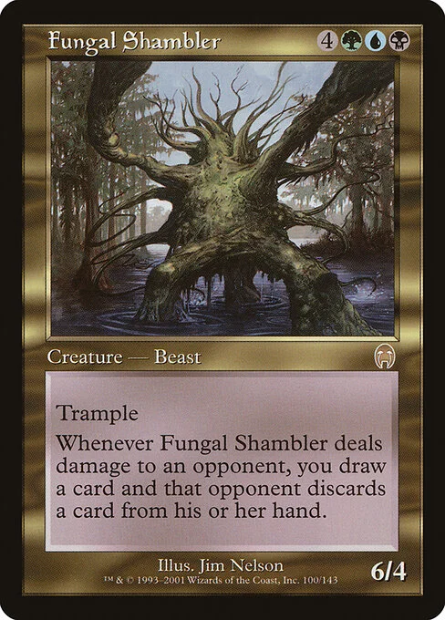 Fungal Shambler, carta Magic di tipo Creature — Fungus Beast illustrata da Jim Nelson
