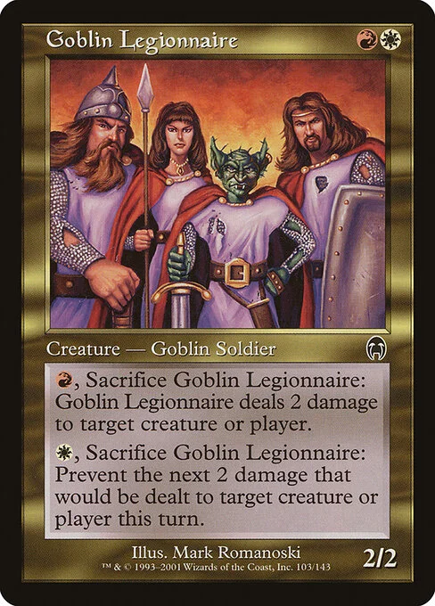 Goblin Legionnaire, carta Magic di tipo Creature — Goblin Soldier illustrata da Mark Romanoski