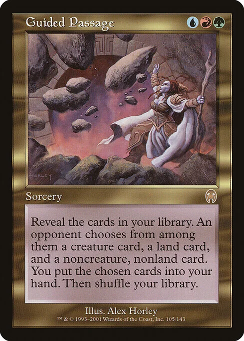 Guided Passage, carta Magic di tipo Sorcery illustrata da Alex Horley-Orlandelli