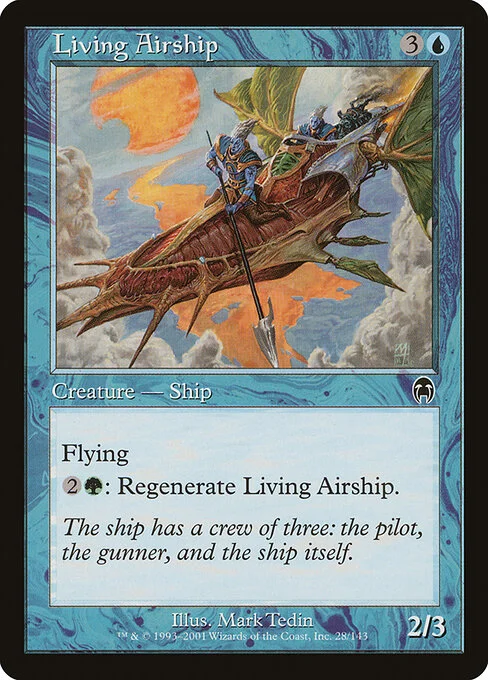 Living Airship, carta Magic di tipo Creature — Metathran illustrata da Mark Tedin