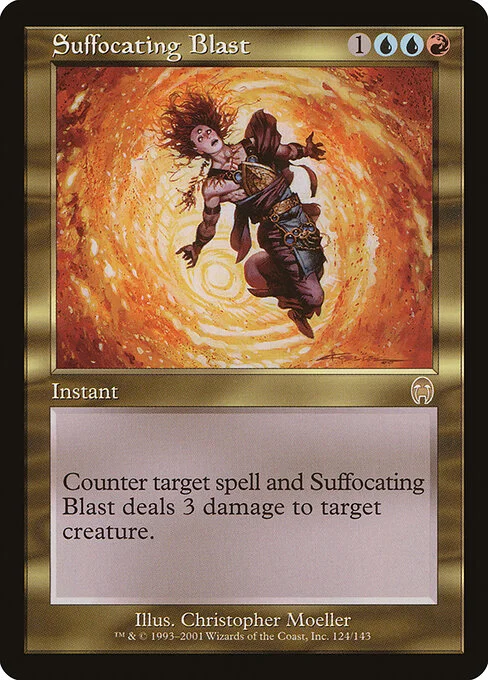 Suffocating Blast, carta Magic di tipo Instant illustrata da Christopher Moeller