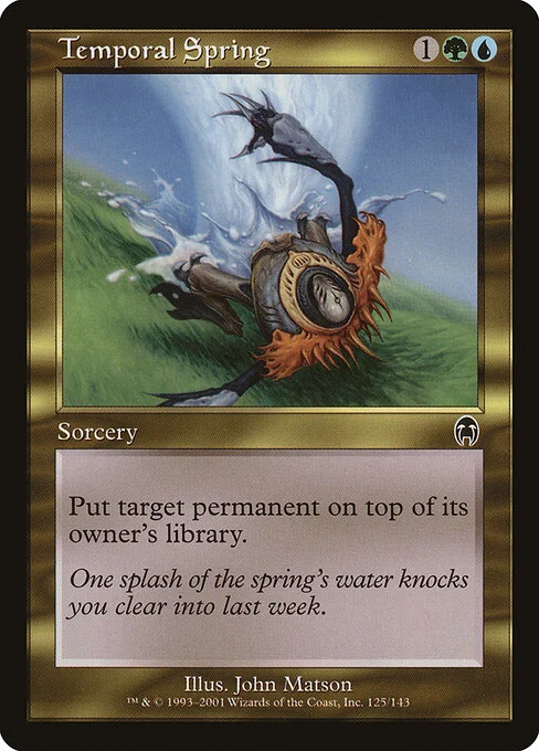 Temporal Spring, carta Magic di tipo Sorcery illustrata da John Matson