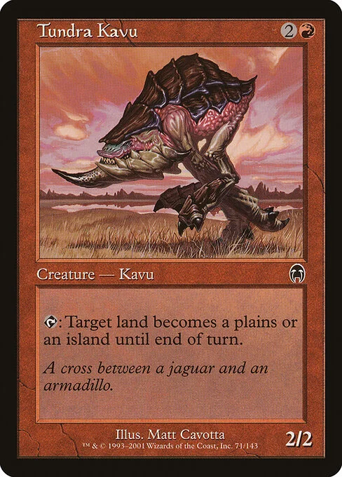 Tundra Kavu, carta Magic di tipo Creature — Kavu illustrata da Matt Cavotta