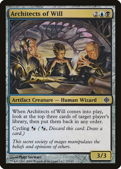 Architects of Will, carta Magic di tipo Artifact Creature — Human Wizard illustrata da Matt Stewart