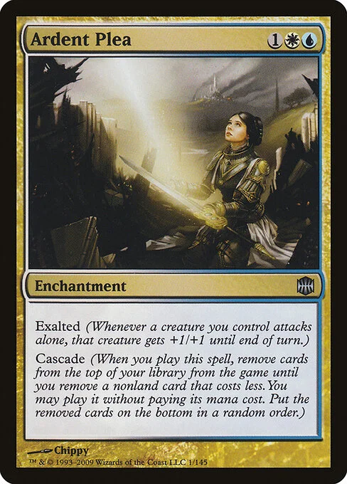Ardent Plea, carta Magic di tipo Enchantment illustrata da Chippy