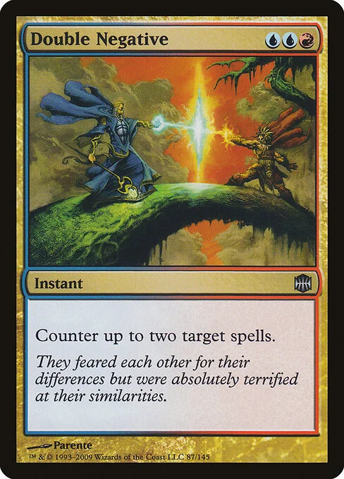 Double Negative, carta Magic di tipo Instant illustrata da Paolo Parente