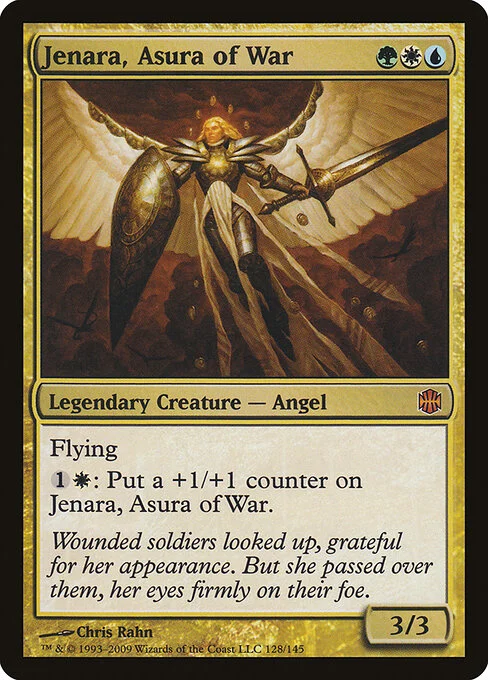 Jenara, Asura of War, carta Magic di tipo Legendary Creature — Angel illustrata da Chris Rahn