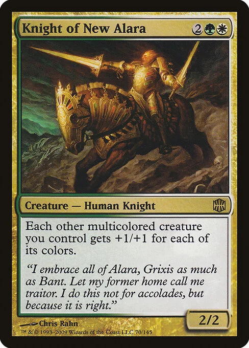 Knight of New Alara, carta Magic di tipo Creature — Human Knight illustrata da Chris Rahn