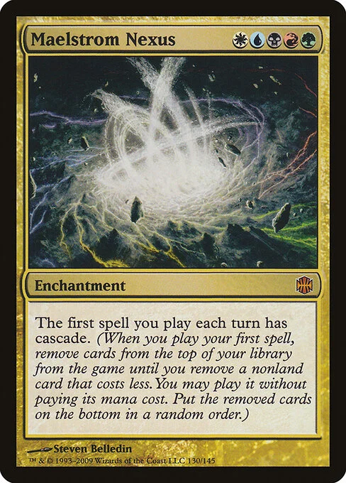 Maelstrom Nexus, carta Magic di tipo Enchantment illustrata da Steven Belledin