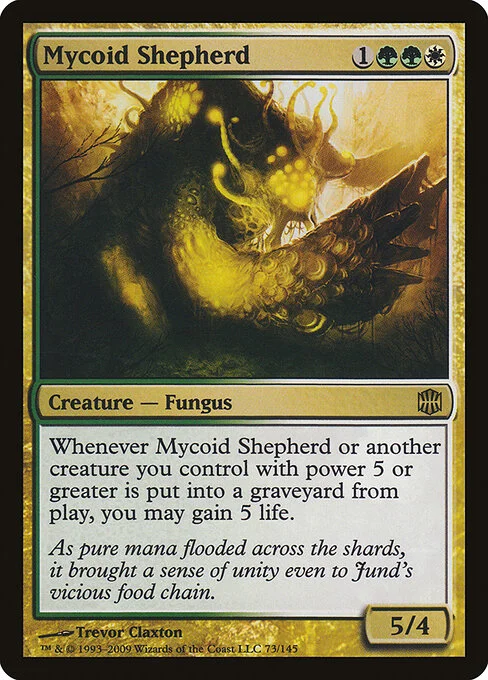 Mycoid Shepherd, carta Magic di tipo Creature — Fungus illustrata da Trevor Claxton