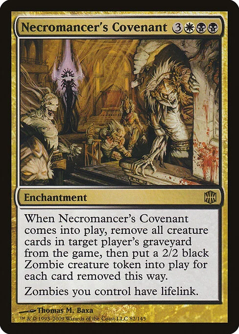Necromancer's Covenant, carta Magic di tipo Enchantment illustrata da Thomas M. Baxa