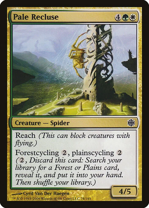 Pale Recluse, carta Magic di tipo Creature — Spider illustrata da Cyril Van Der Haegen