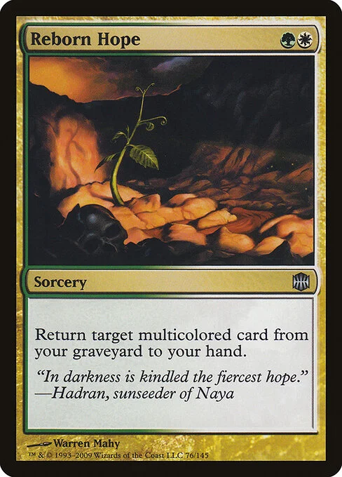 Reborn Hope, carta Magic di tipo Sorcery illustrata da Warren Mahy