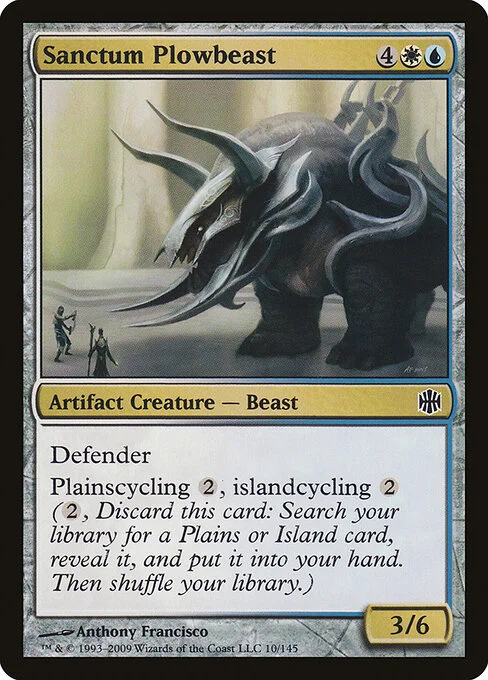 Sanctum Plowbeast, carta Magic di tipo Artifact Creature — Beast illustrata da Anthony Francisco