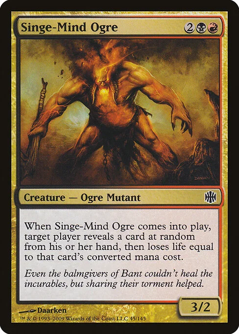 Singe-Mind Ogre, carta Magic di tipo Creature — Ogre Mutant illustrata da Daarken
