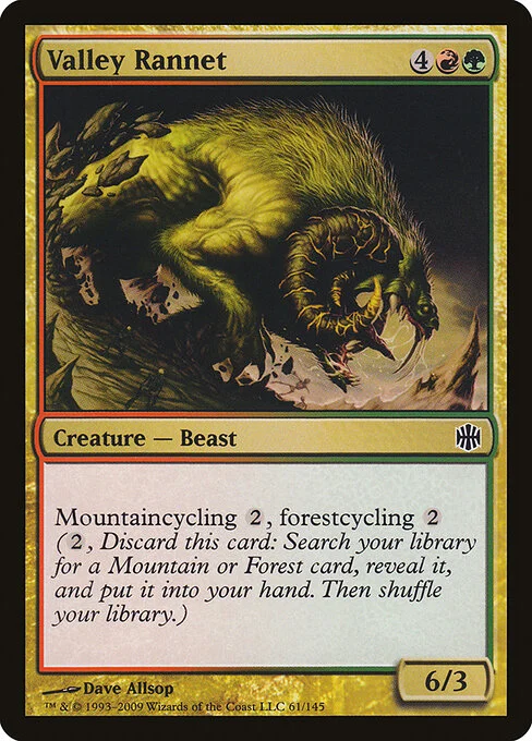Valley Rannet, carta Magic di tipo Creature — Beast illustrata da Dave Allsop