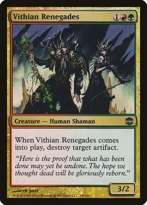 Vithian Renegades, carta Magic di tipo Creature — Human Shaman illustrata da rk post