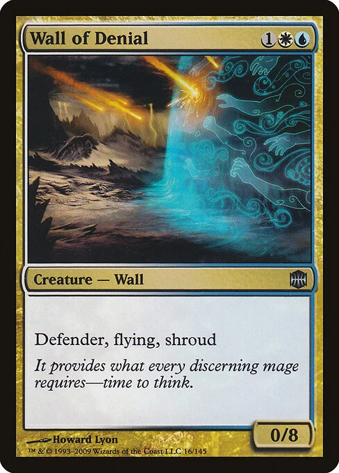 Wall of Denial, carta Magic di tipo Creature — Wall illustrata da Howard Lyon