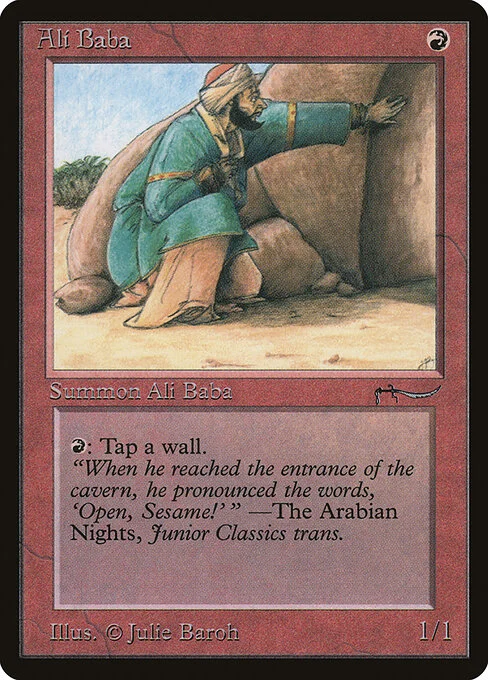 Ali Baba, carta Magic di tipo Creature — Human Rogue illustrata da Julie Baroh