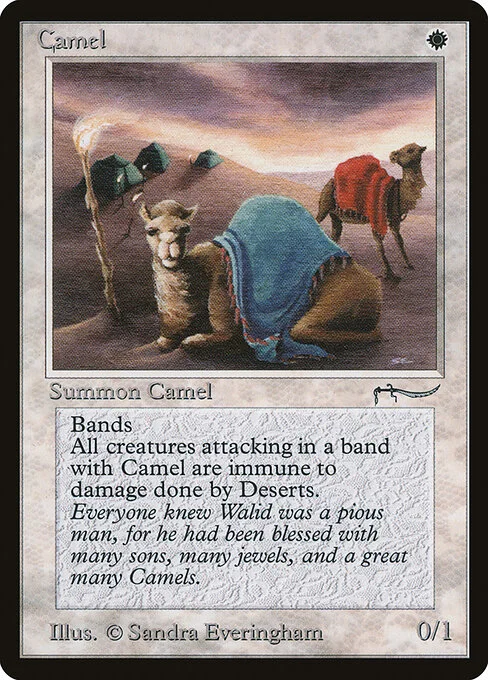 Camel, carta Magic di tipo Creature — Camel illustrata da Sandra Everingham