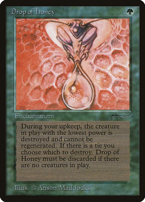 Drop of Honey, carta Magic di tipo Enchantment illustrata da Anson Maddocks