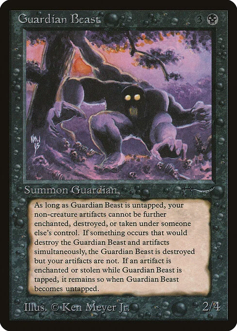 Guardian Beast, carta Magic di tipo Creature — Beast illustrata da Ken Meyer, Jr.