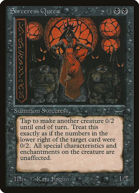 Sorceress Queen, carta Magic di tipo Creature — Human Wizard Sorcerer illustrata da Kaja Foglio