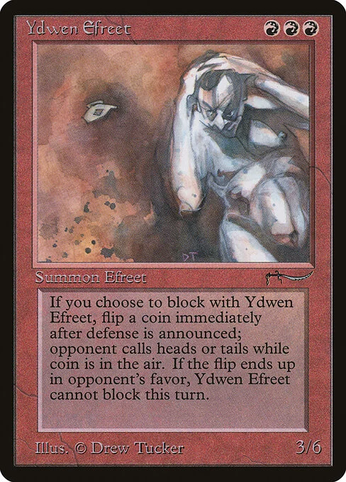 Ydwen Efreet, carta Magic di tipo Creature — Efreet illustrata da Drew Tucker