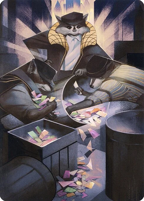 Masked Bandits // Masked Bandits, carta Magic di tipo Card // Card illustrata da Julie Dillon