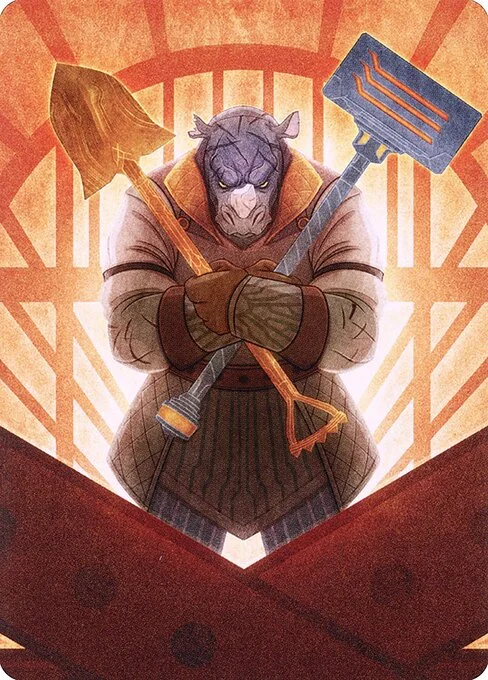 Mr. Orfeo, the Boulder // Mr. Orfeo, the Boulder, carta Magic di tipo Card // Card illustrata da Justin Hernandez & Alexis Hernandez
