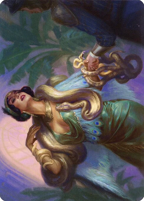 Venom Connoisseur // Venom Connoisseur, carta Magic di tipo Card // Card illustrata da Marta Nael