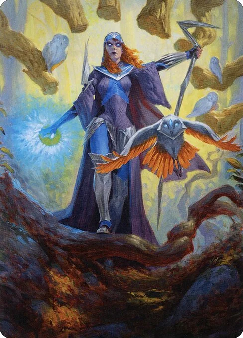 Kasmina, Enigma Sage // Kasmina, Enigma Sage, carta Magic di tipo Card // Card illustrata da Tyler Jacobson