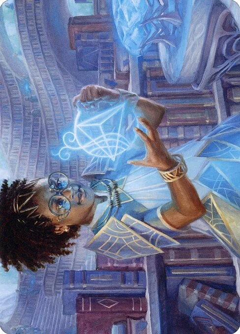 Zimone, Quandrix Prodigy // Zimone, Quandrix Prodigy, carta Magic di tipo Card // Card illustrata da Ryan Pancoast