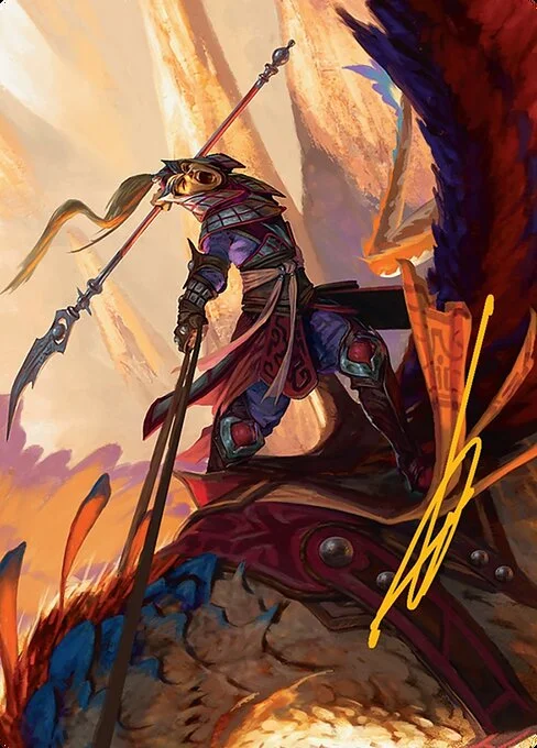 Dragonback Lancer // Dragonback Lancer, carta Magic di tipo Card // Card illustrata da Diego Gisbert