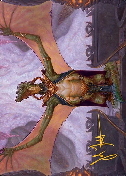Kheru Goldkeeper // Kheru Goldkeeper, carta Magic di tipo Card // Card illustrata da Jarel Threat