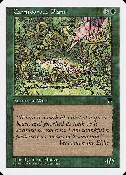 Carnivorous Plant, carta Magic di tipo Creature — Plant Wall illustrata da Quinton Hoover