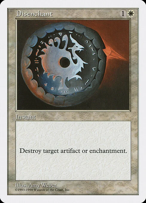 Disenchant, carta Magic di tipo Instant illustrata da Amy Weber