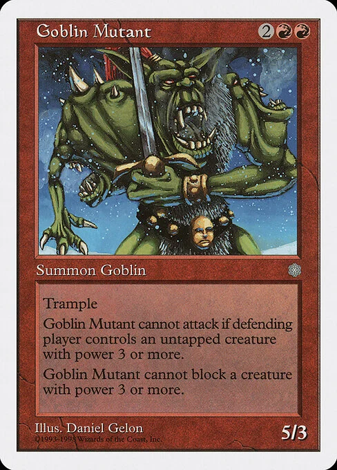 Goblin Mutant, carta Magic di tipo Creature — Goblin Mutant illustrata da Daniel Gelon