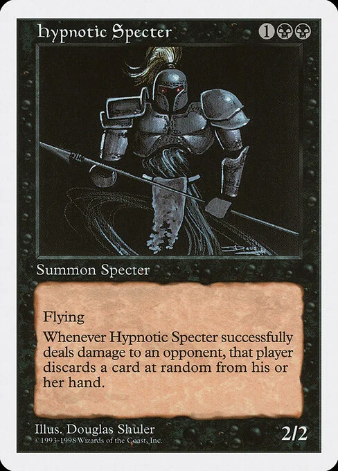 Hypnotic Specter, carta Magic di tipo Creature — Specter illustrata da Douglas Shuler