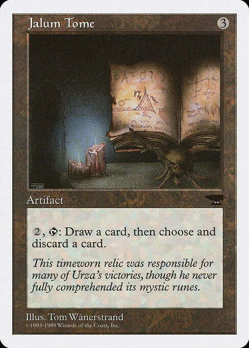 Jalum Tome, carta Magic di tipo Artifact — Book illustrata da Tom Wänerstrand