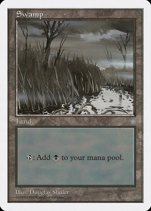 Swamp, carta Magic di tipo Basic Land — Swamp illustrata da Douglas Shuler