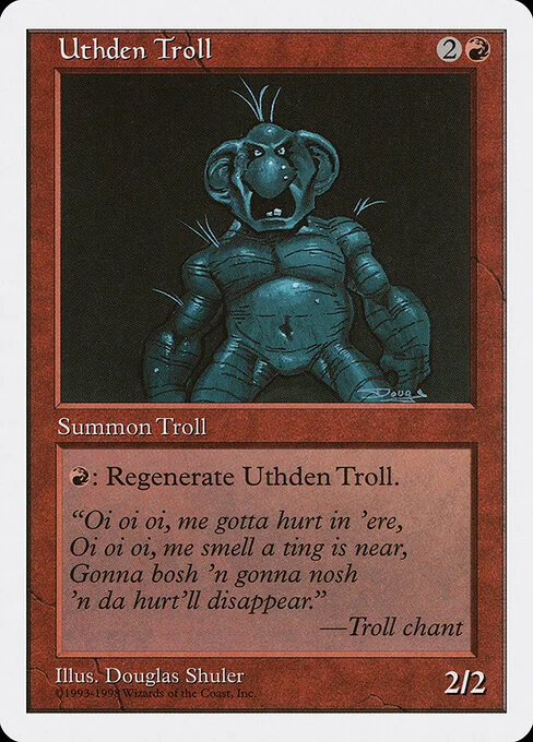Uthden Troll, carta Magic di tipo Creature — Troll illustrata da Douglas Shuler