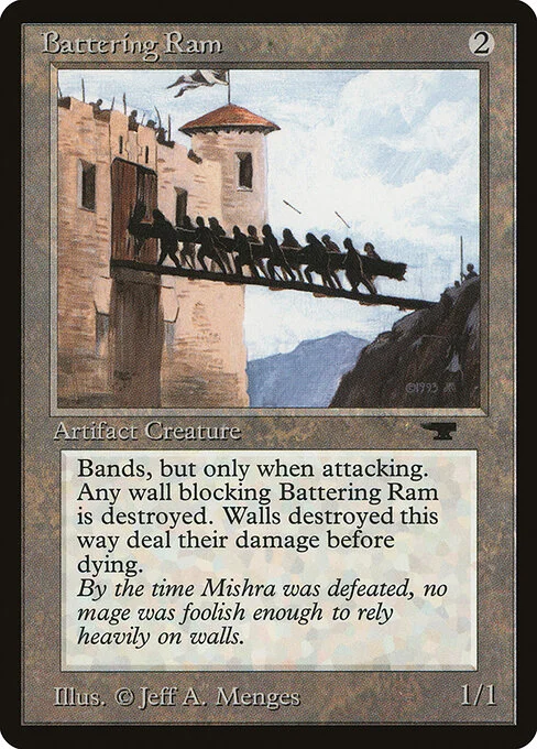 Battering Ram, carta Magic di tipo Artifact Creature — Construct illustrata da Jeff A. Menges