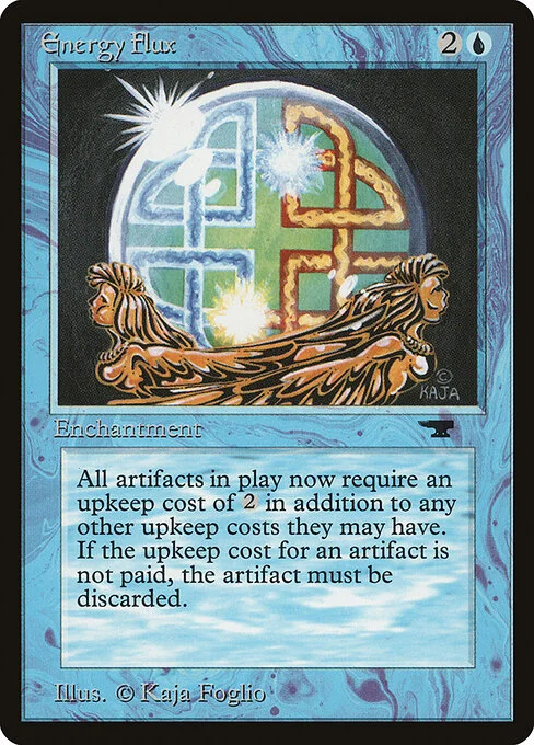Energy Flux, carta Magic di tipo Enchantment illustrata da Kaja Foglio