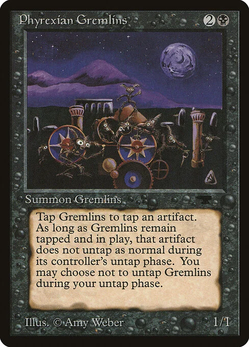 Phyrexian Gremlins, carta Magic di tipo Creature — Phyrexian Gremlin illustrata da Amy Weber