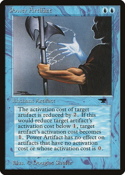Power Artifact, carta Magic di tipo Enchantment — Aura illustrata da Douglas Shuler