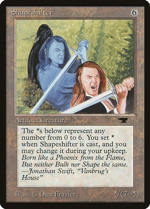 Shapeshifter, carta Magic di tipo Artifact Creature — Shapeshifter illustrata da Dan Frazier